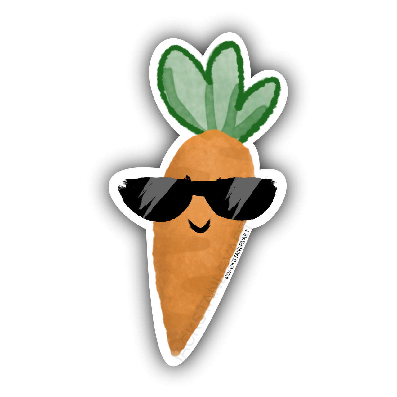 Cool Carrot - Vinyl Sticker