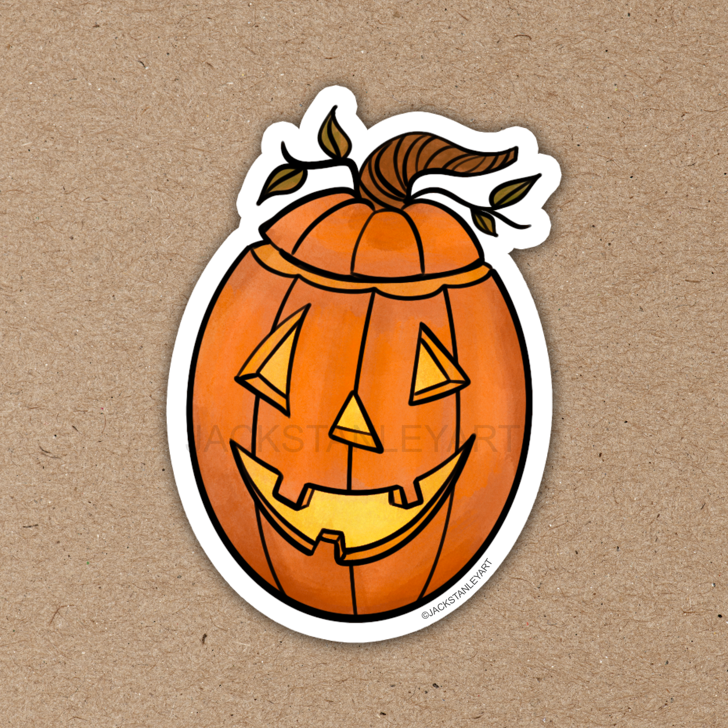 Jack O'Lantern - Vinyl Sticker