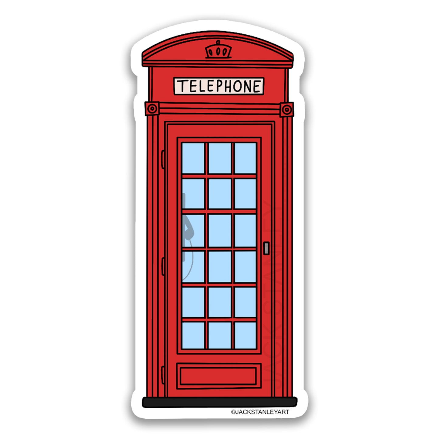 London Phone Booth - Vinyl Sticker