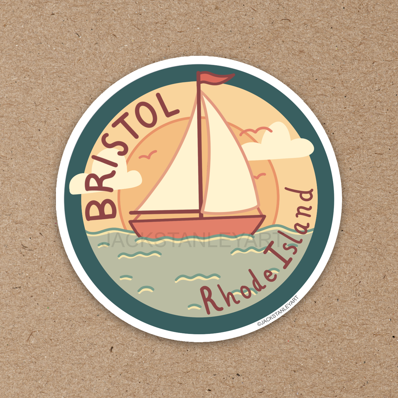 Out Sailing - Vinyl Sticker