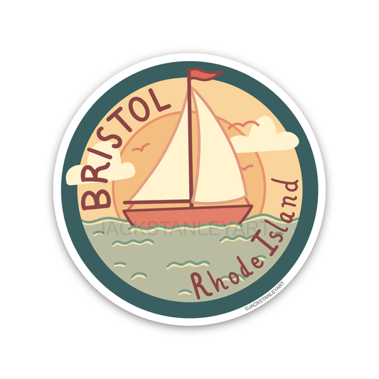 Pick a Place Name - Out Sailing - Vinyl Sticker