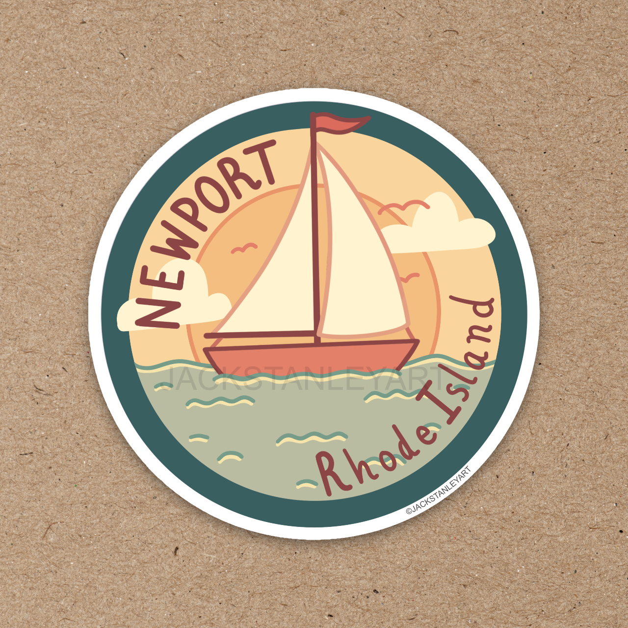 Out Sailing - Vinyl Sticker