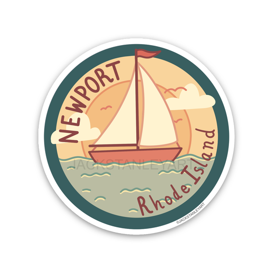 Pick a Place Name - Out Sailing - Vinyl Sticker