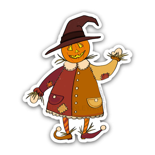 Pumpkin Scarecrow - Vinyl Sticker