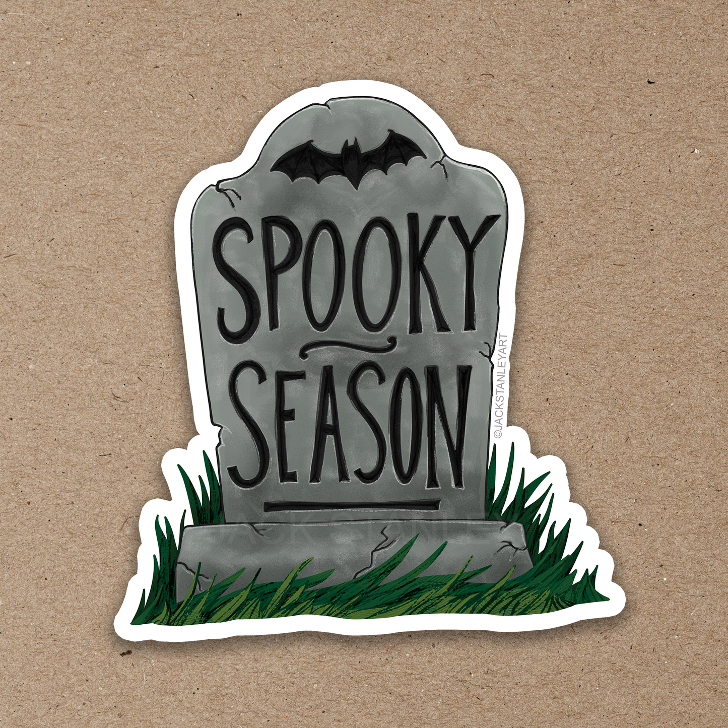Spooky Season Headstone - Vinyl Sticker