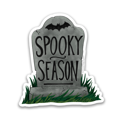 Spooky Season Headstone - Vinyl Sticker